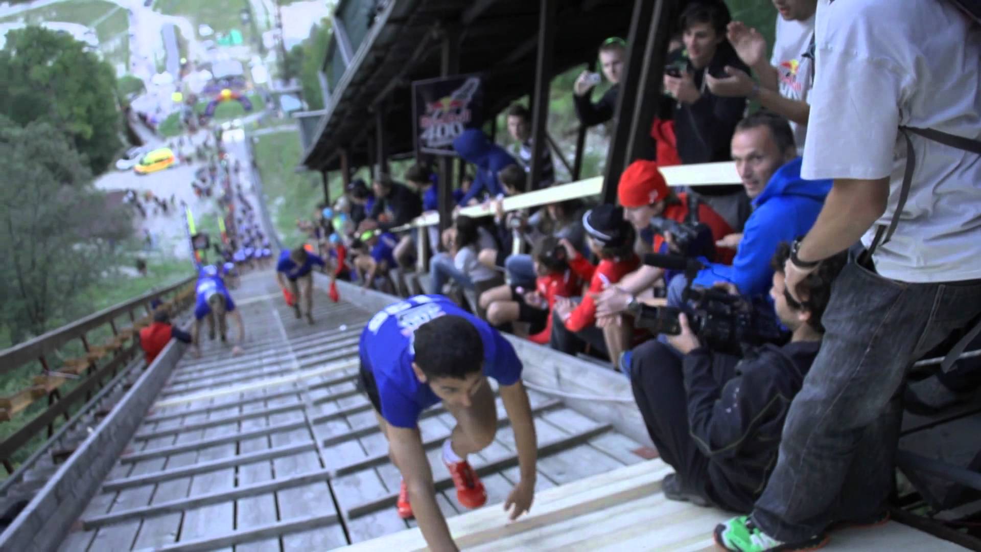400 meter spurt den berg hinauf