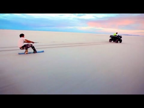 wasser ski fahren auf salz