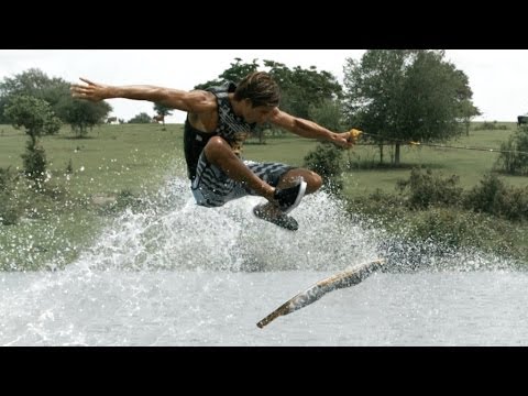 mit dem wakeboard aufs wasser