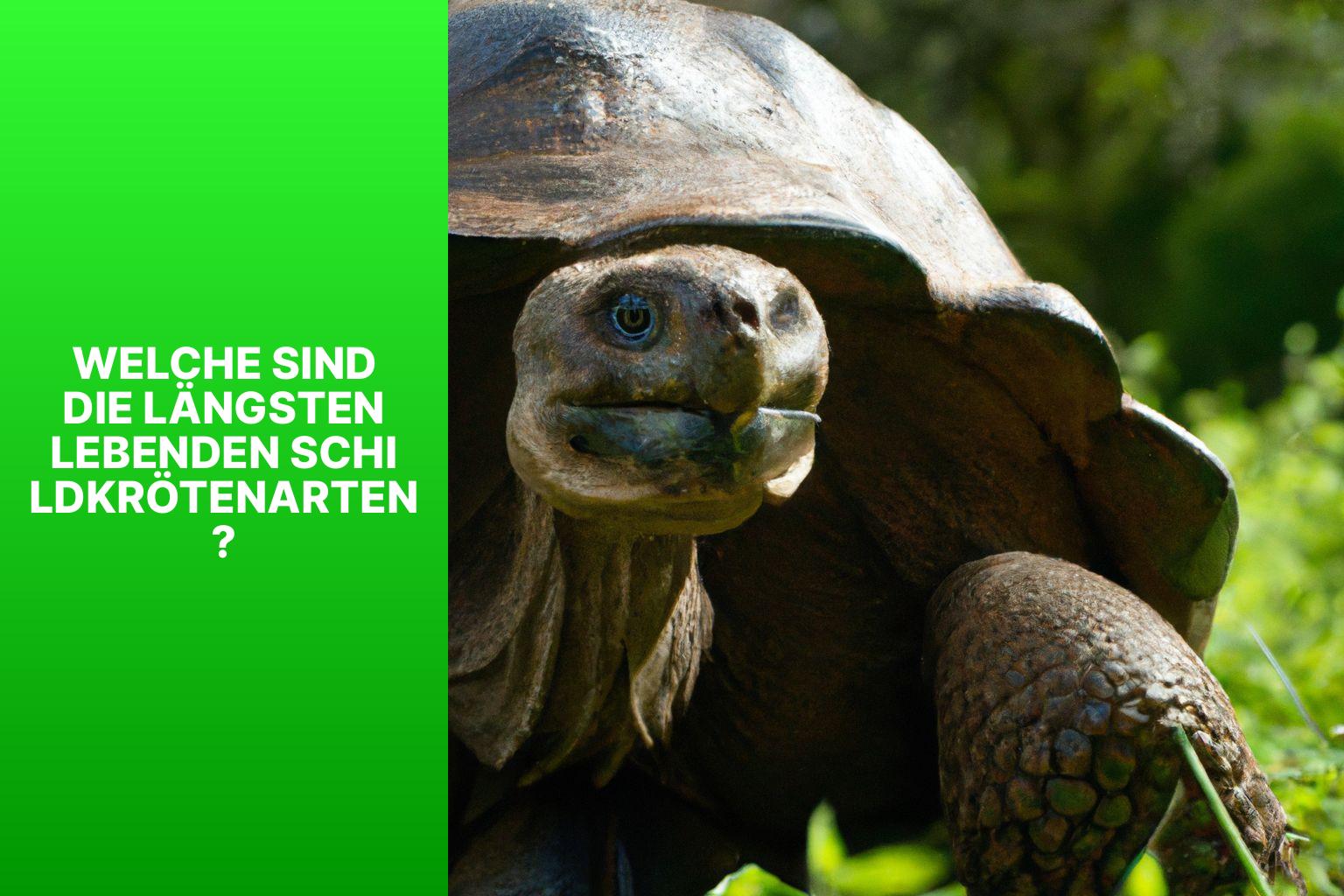 Welche sind die längsten lebenden Schildkrötenarten? - wie alt werden schildkröten 