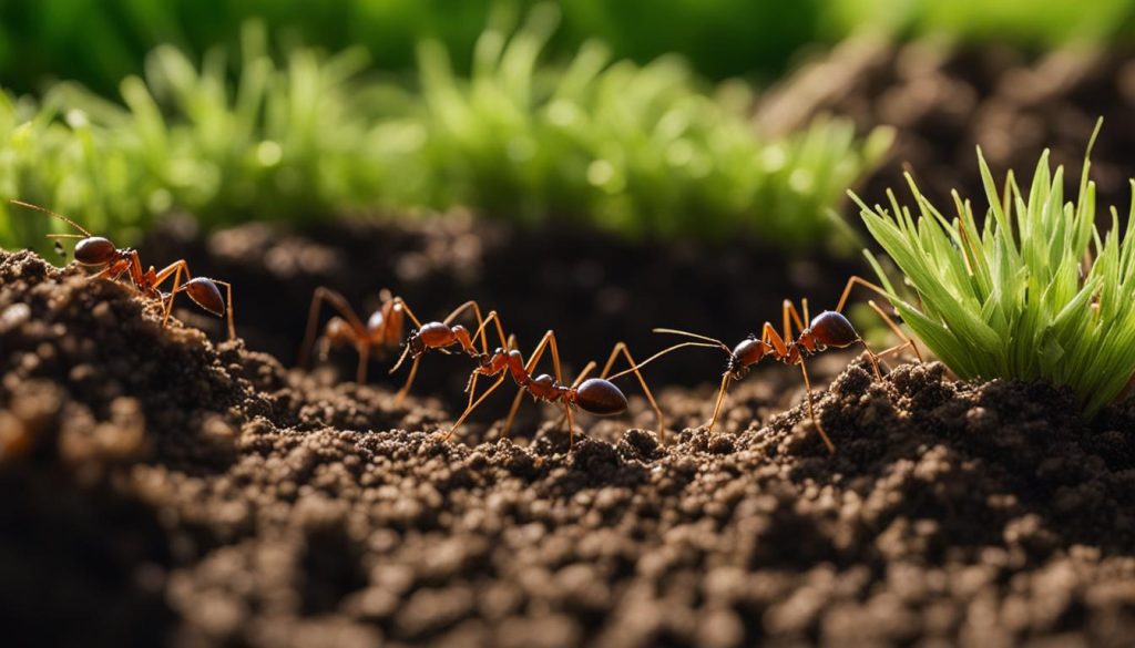 Backpulver gegen Ameisen im Rasen