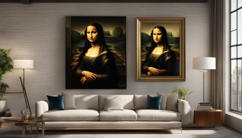 mona lisa im kunstloft